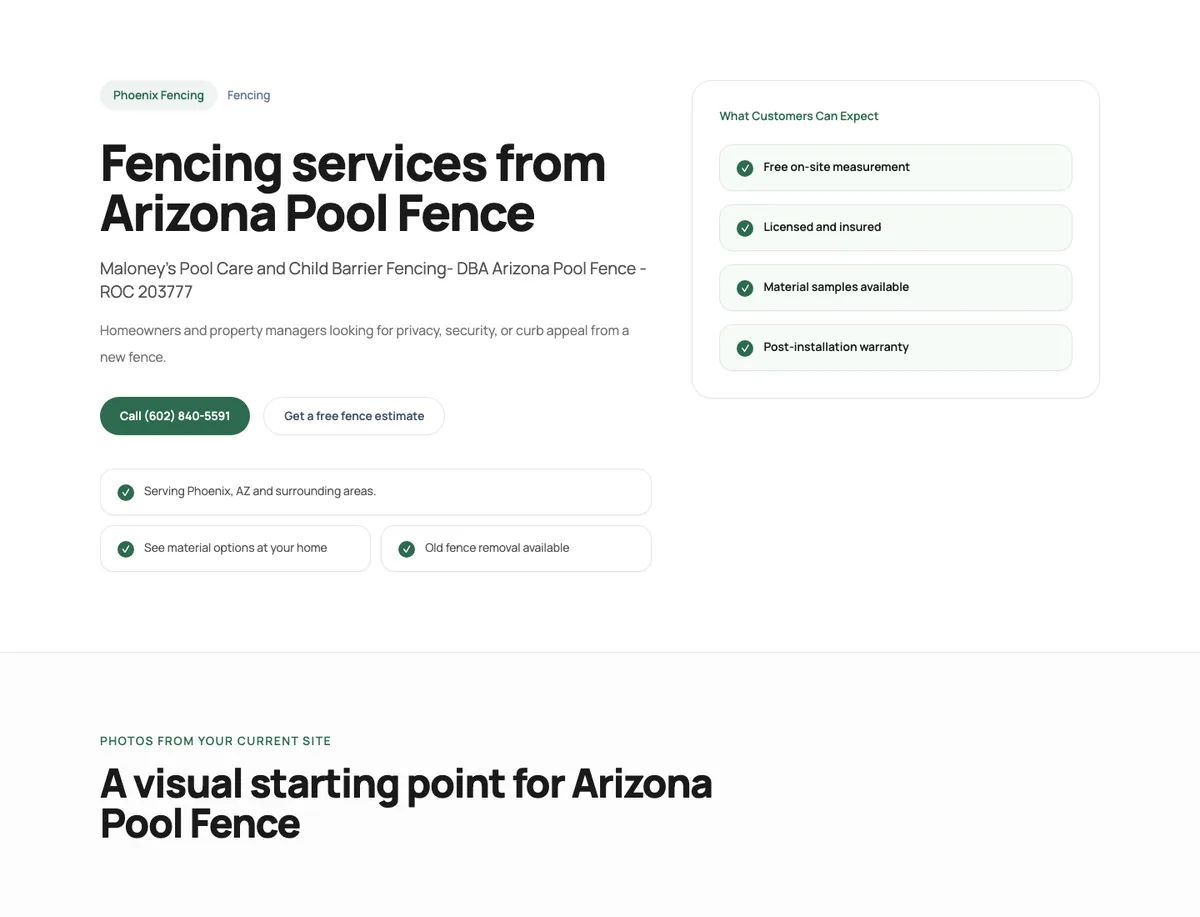 Arizona Pool Fence preview